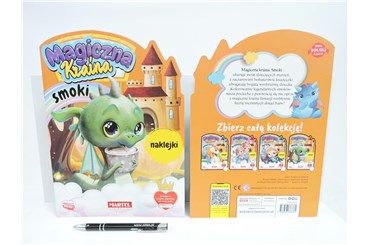 KSIĄŻ. Magiczna kraina. Smoki, z naklej.
