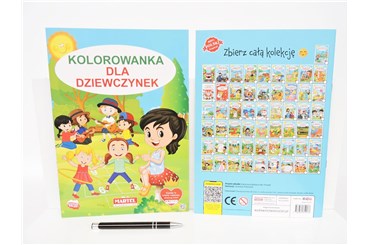 KSIĄŻ. Kolorowanka DLA DZIEWCZYNEK