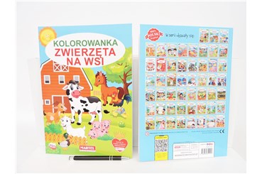 KSIĄŻ. Kolorowanka ZWIERZĘTA NA WSI