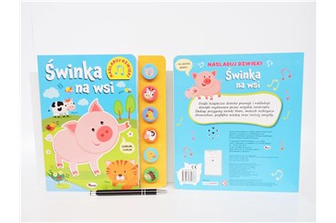 KSIĄŻ. ŚWINKA NA WSI, nasladuj dźwięki