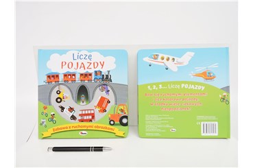 *KSIĄŻ. Zabawa z ruchomymi obraz. Liczę pojazdy