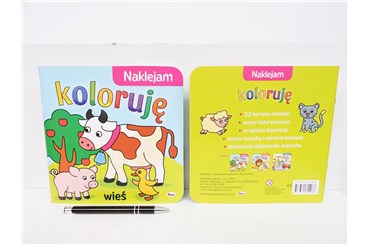 KSIĄŻ. NAKLEJAM KOLORUJE - wieś