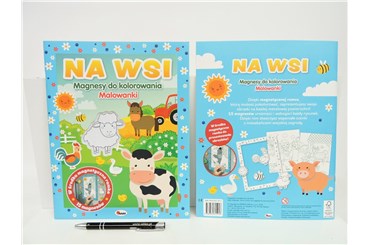 KSIĄŻ. Magnesy do kolorowania, NA WSI