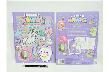 KSIĄŻ. Magnesy do kolorowania, SŁODZIAKI KAWAII
