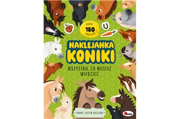 KSIĄŻ. NAKLEJANKA KONIKI