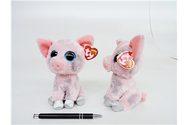 PLUSZ Beanie Boos, 15 cm, HAMBONE, róż. świnia