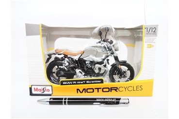 *MAISTO MOTOR, metal, 1:12, BMW R nine T Scrambler