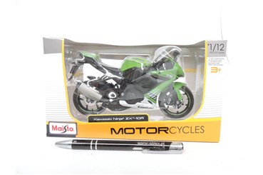 *MAISTO MOTOR, metal, 1:12, Kawasaki Ninja zx10 R