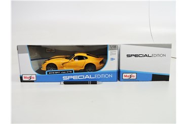 *MAISTO AUTO metal,1:18, Dodge viper srt gts,żólty