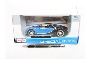 *MAISTO AUTO metal. Bugatti Chiron 1:24, niebie