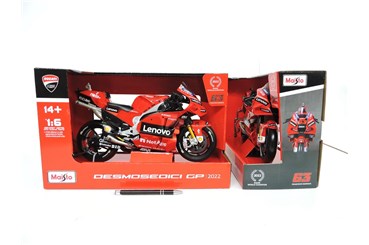 *MAISTO MOTOR metal., ducati lenovo team, czer.