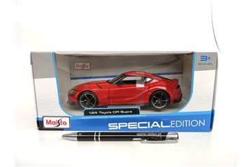 *MAISTO AUTO metal., 1:24, Toyota GR Supra, czer.