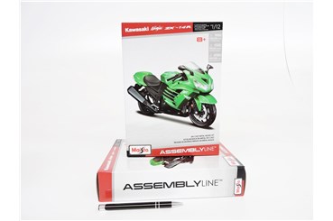 *MAISTO MOTOR metal., 1:12, Kawasaki Ninja,do skła