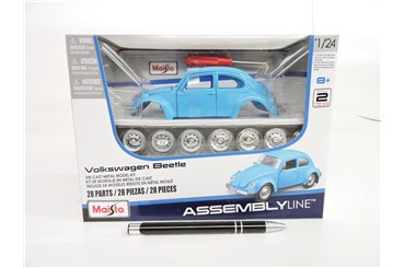 *MAISTO AUTO metal,1:24, Volkswagen W Beetle, skła