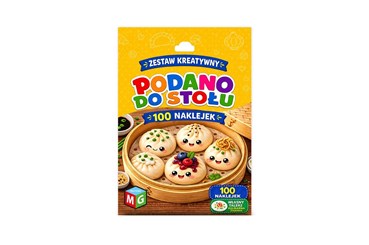 ZESTAW KREATYWNY Z NAKLEJKAMI - PODANO DO STOŁU