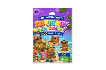 ZESTAW KREATYWNY Z NAKLEJKAMI - KAPIBARY NA WAK...