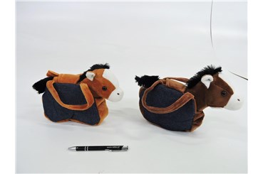 AST. PLUSZ KONIK w torebce jeansowej, 20x20x9,5 cm