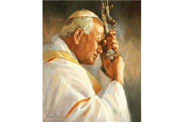 MOZAIKA d. DIAMENTOWA, 40x30 cm, Papież