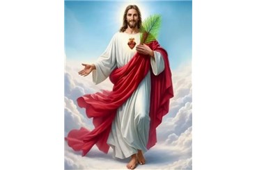 *MALOWANIE po nr. 40x50 cm, Jezus w Niebie