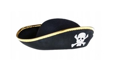 CZAPKA PIRATA DUŻA USZTYWNIANA