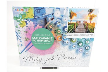 *MALOWANIE po nr. 40x50 cm, pomost, palmy, kart