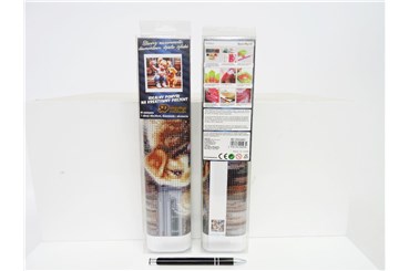 *MOZAIKA d. DIAMENTOWA 40x30 cm, Dziewczyna z psem