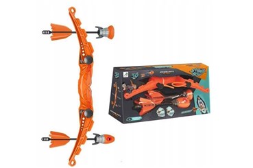 ŁUK SZTURMOWY MINI + 2 STRZAŁY pomarańczowy kart.