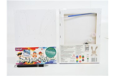 MALOWANIE po nr. 18x24 cm, królik,  fol