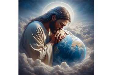 *MALOWANIE po nr. 40x50 cm, Jezus z ziemią