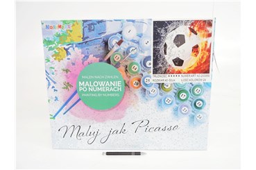 *MALOWANIE po nr., 40x50 cm, Sport piłka