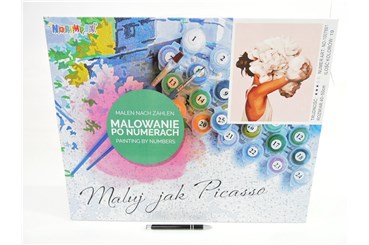 *MALOWANIE po nr. 40x50 cm, Kobieta z głową kwiató