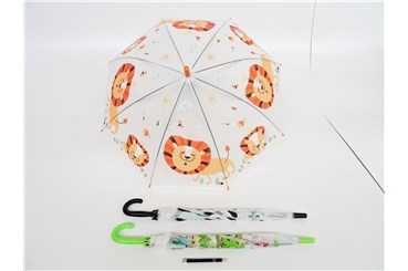 AST. PARASOL dziecięcy, zwierzątka, 50 cm, 3 kol.