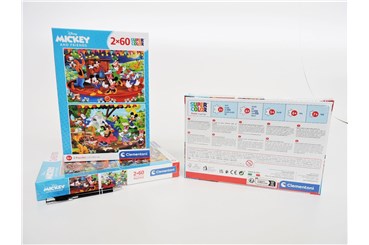 *CLEM. PUZZLE 2X60 EL. MICKEY AND FRIENDS