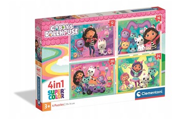 CLEM. PUZZLE 4w1 Koci Domek Gabi