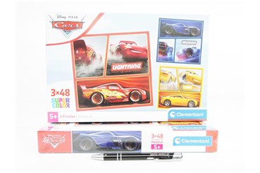 CLEM. PUZZLE 3X48 EL. SQUARE CARS