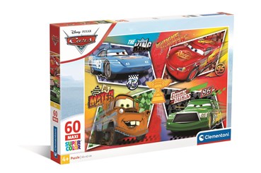 CLEM. PUZZLE 60 el. maxi Auta