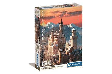 *CLEM. PUZZLE 1500 el Zamek Neuschwanstein campact