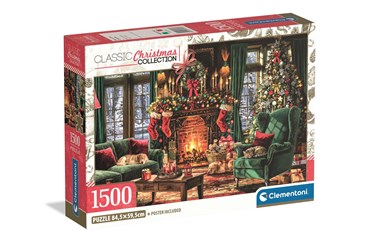 *CLEM. PUZZLE 1500 el. christmas kominek