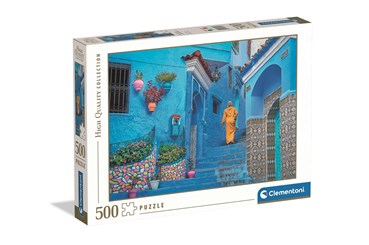 CLEM. PUZZLE 500 EL HQ Blue Street of Chefchaouen