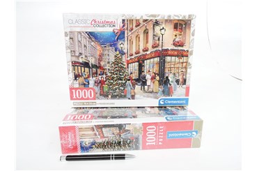 *CLEM. PUZZLE 1000 el. świąteczny spacer