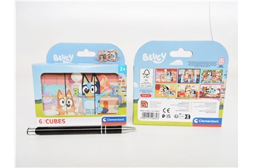 CLEM. PUZZLE BLUEY CUBES, 6, 12x8 cm