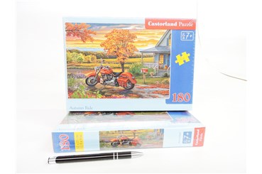 CAS. PUZZLE 180 el. Jesienna przejażdżka - motor