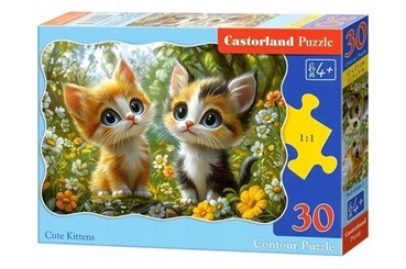 CAS. PUZZLE 30 el.Śliczne kotki