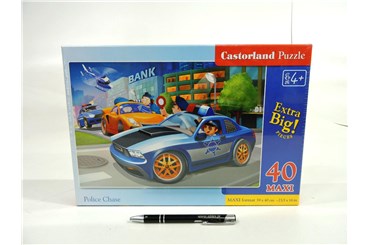 *CAS. PUZZLE 40 el. MAXI Pościg policyjny