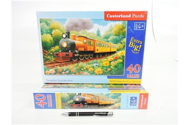 CAS. PUZZLE 40 el. MAXI Lokomotywa w lato