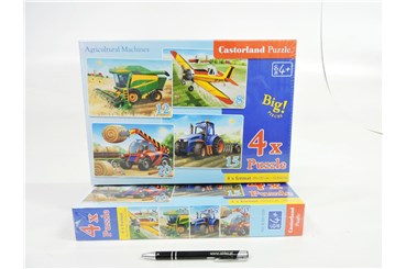 *CAS. PUZZLE 4w1 maszyny rolnicze