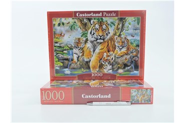 *CAS. PUZZLE 1000 el. Tygrys przy strumieniu