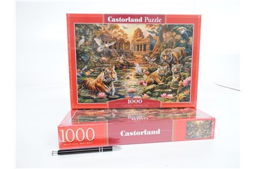 *CAS. PUZZLE 1000 el., Tygrysi raj