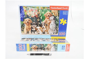 CAS. PUZZLE 100 el. Szczeniaki i pranie