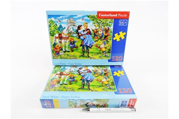 CAS. PUZZLE 120 el. Szczęśliwe zakończenie śnieżki